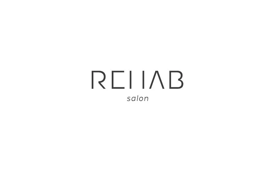 REHAB salon logo, version three (2014 design by Ádám Kátyi)