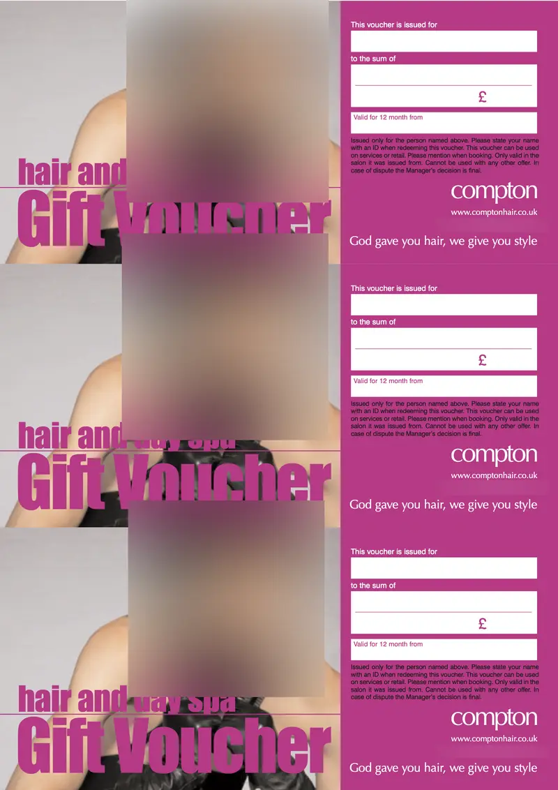 Print / mailer, page 1 of 2, faces blurred