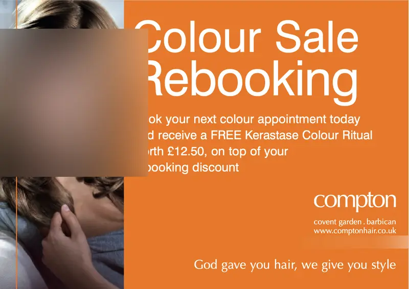 Print / mailer, faces blurred