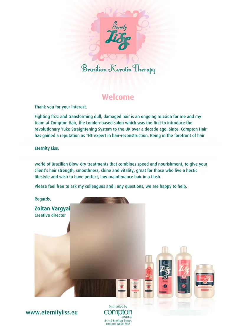Brochure / info sheet, faces blurred