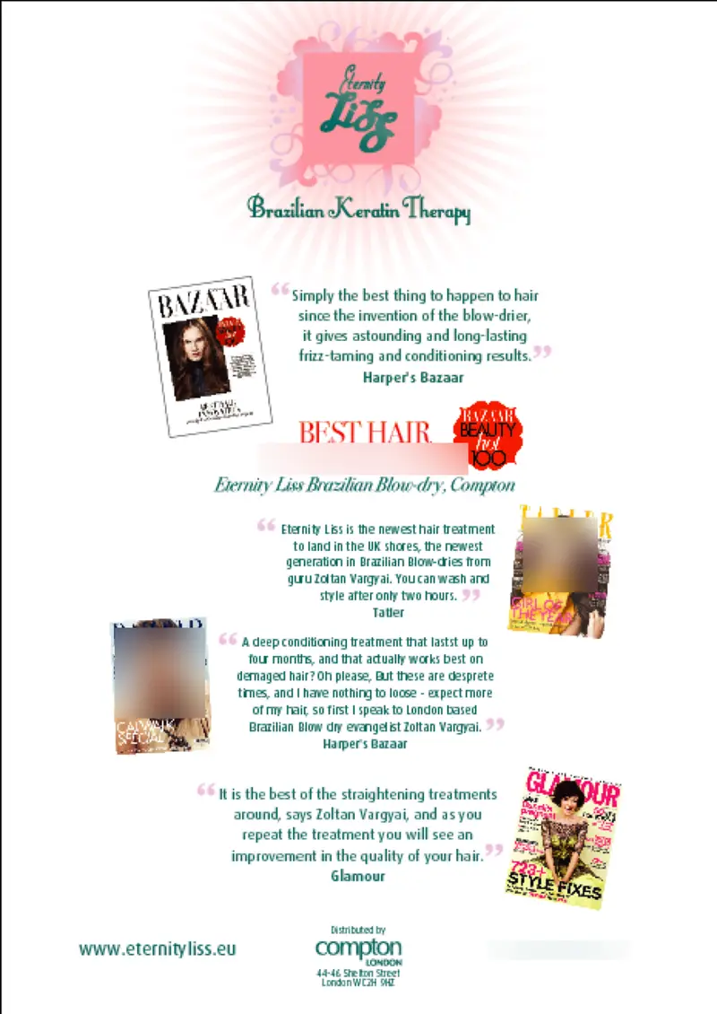 Brochure / info sheet, faces blurred