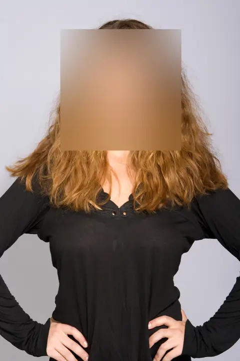 Before/after photo, faces blurred
