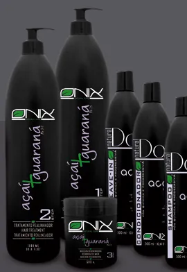 The Onix Natural Care range: Açaí + Guaraná steps 1–3 and the Açaí day-care line