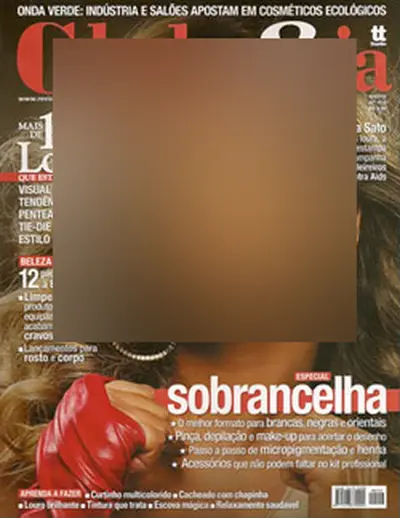 Cover of Cabelos & Cia, Brazil (face blurred)