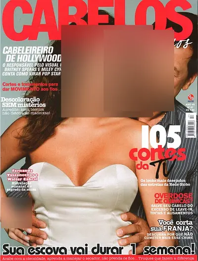 Cover of Cabelos & Cosméticos, issue 57, Brazil (faces blurred)