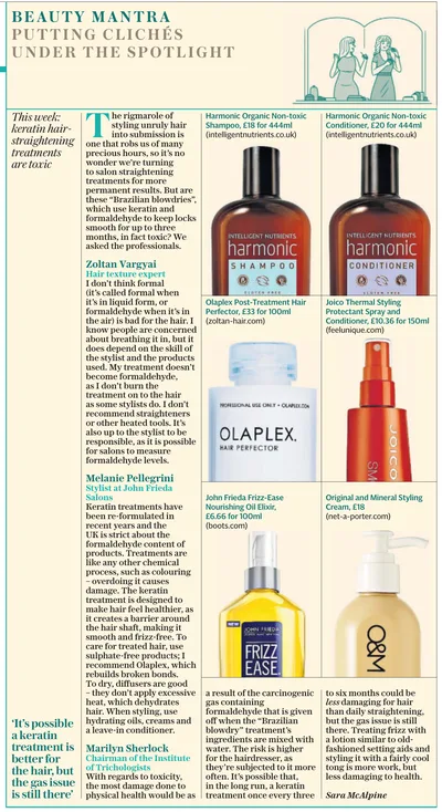 The Daily Telegraph, August 2015: the page. Faces and phone numbers are blurred.