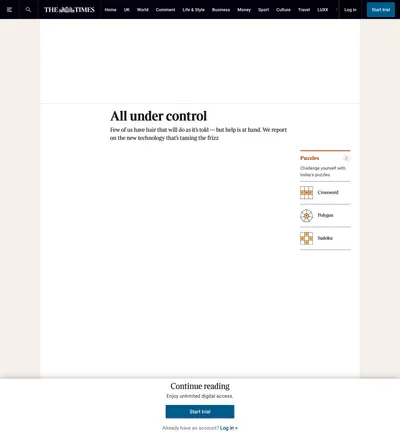 The Times online, June 2014: the page. Faces and phone numbers are blurred.