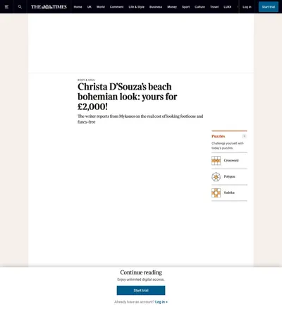 The Times online, August 2016: the page. Faces and phone numbers are blurred.